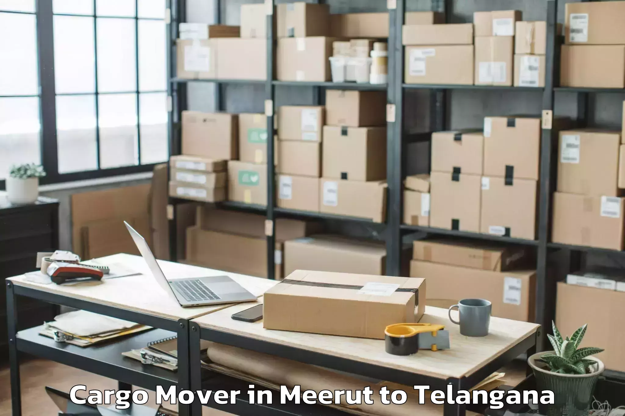 Book Meerut to Bibinagar Cargo Mover Online